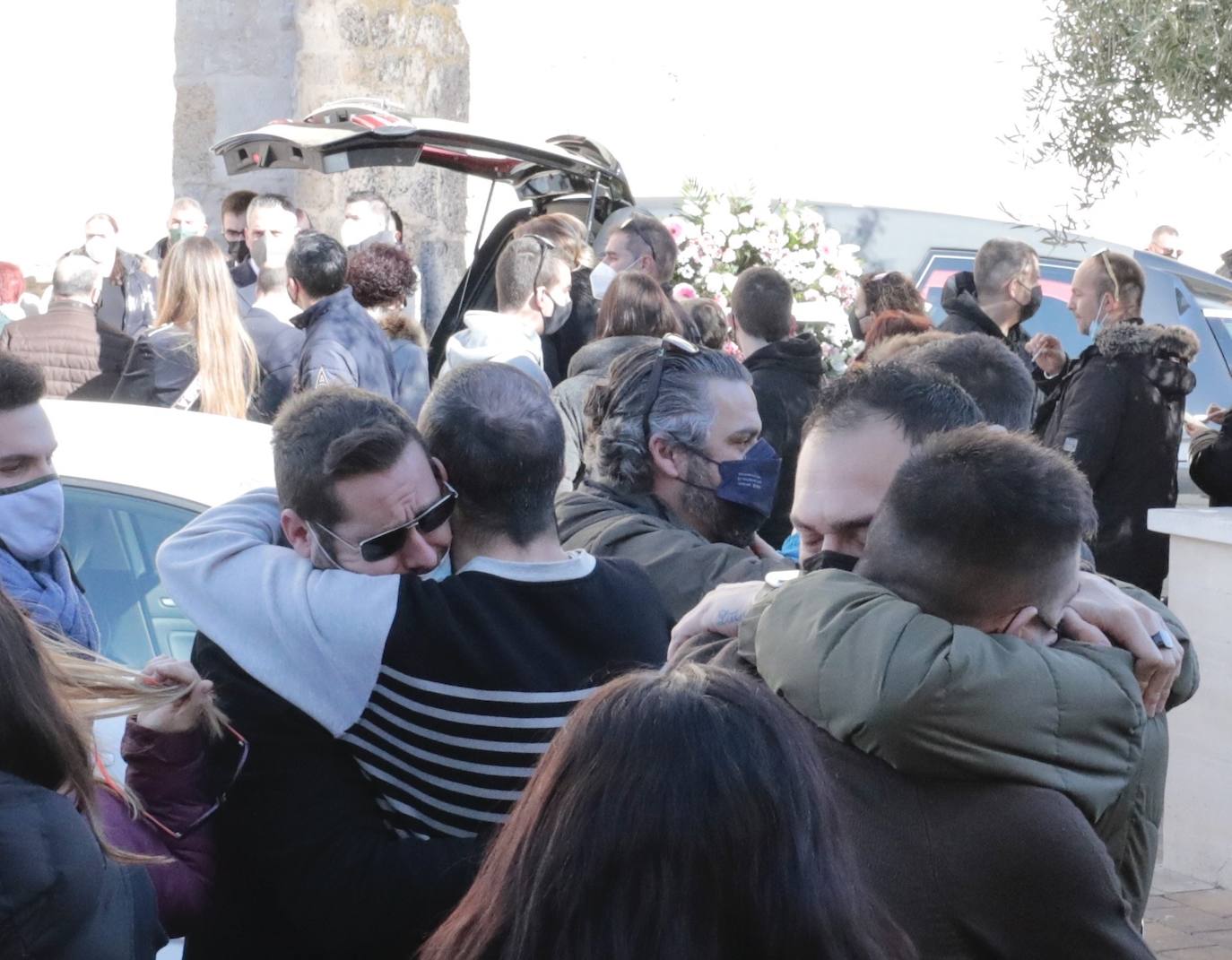 Funeral de Esther López en Traspinedo. 