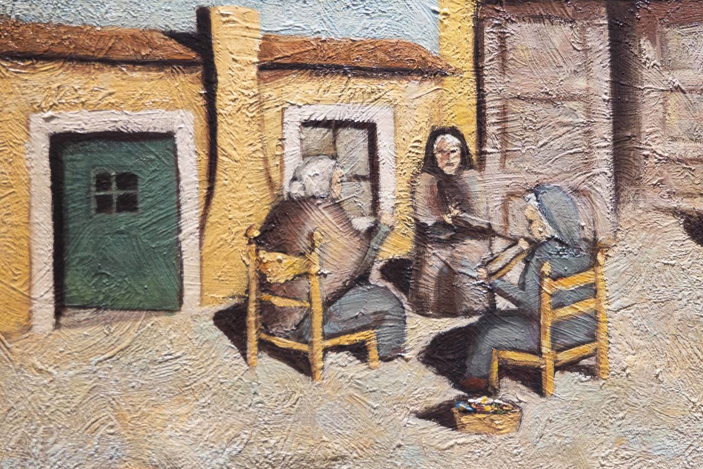 Varios momentos en la exposición 'Femenino rural', en la sala de la Pasión. 