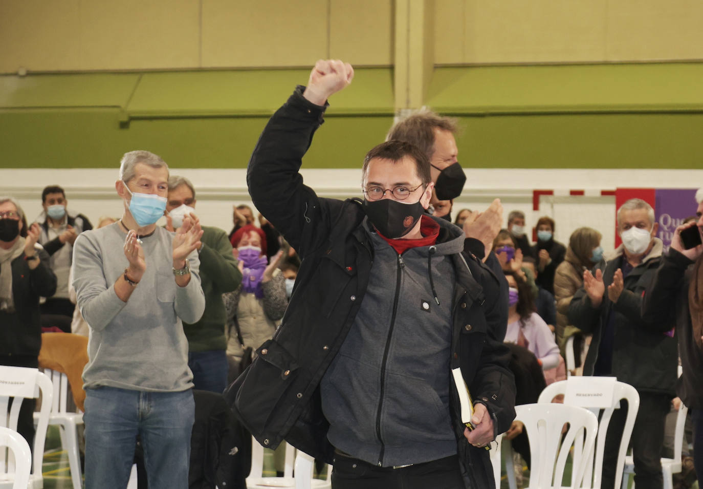 El acto de clausura de campaña de Unidas Podemos en Valladolid.