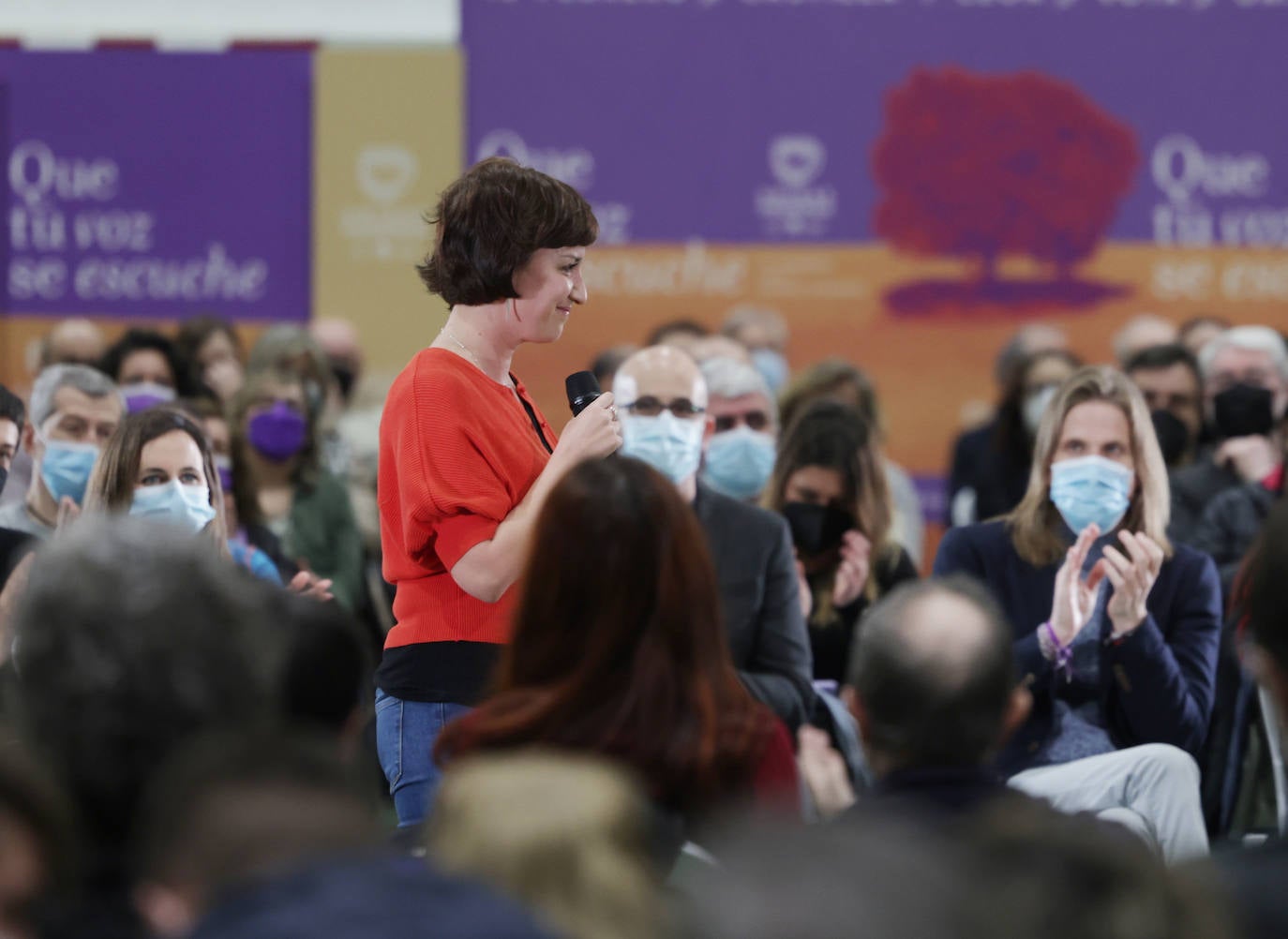 El acto de clausura de campaña de Unidas Podemos en Valladolid.