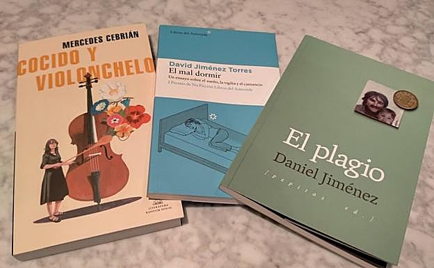 Los tres libros seleccionados de esta semana. 