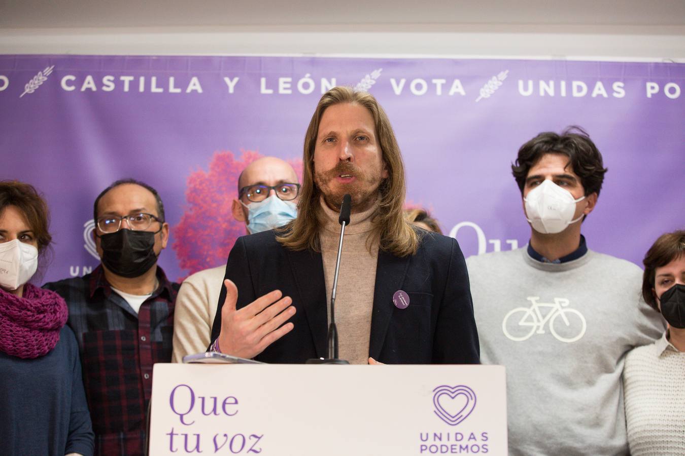 Fotos: Pablo Fernández, de Unidas Podemos, analiza los resultados de las elecciones de Castilla y León