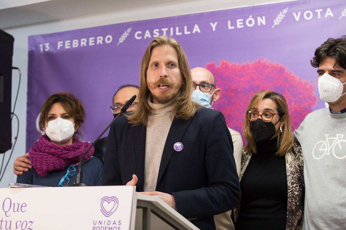 Fotos: Pablo Fernández, de Unidas Podemos, analiza los resultados de las elecciones de Castilla y León