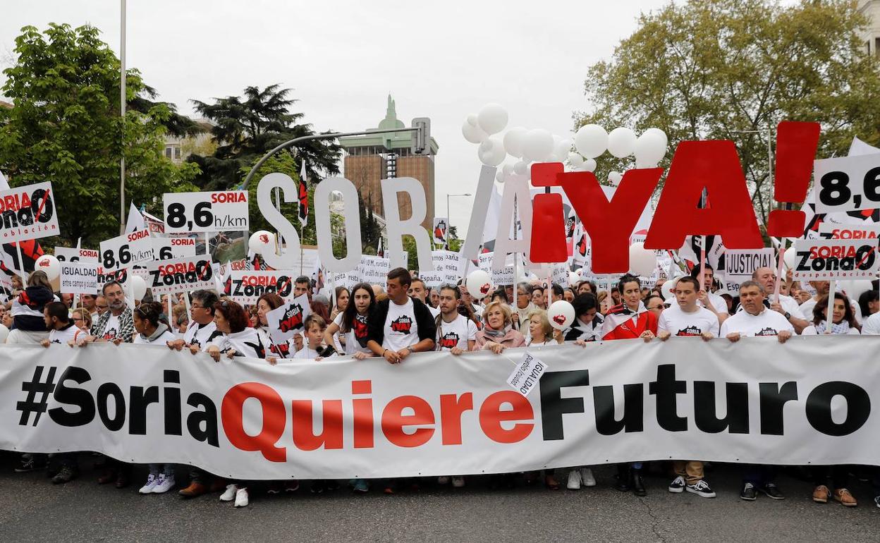 Manifestación de la España Vaciada en 2019.