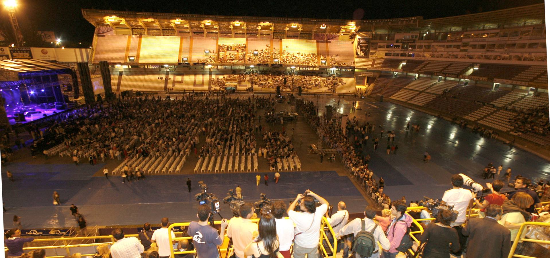 06.09.07 Aspecto del estadio José Zorrilla antes del concierto de Julio Iglesias.