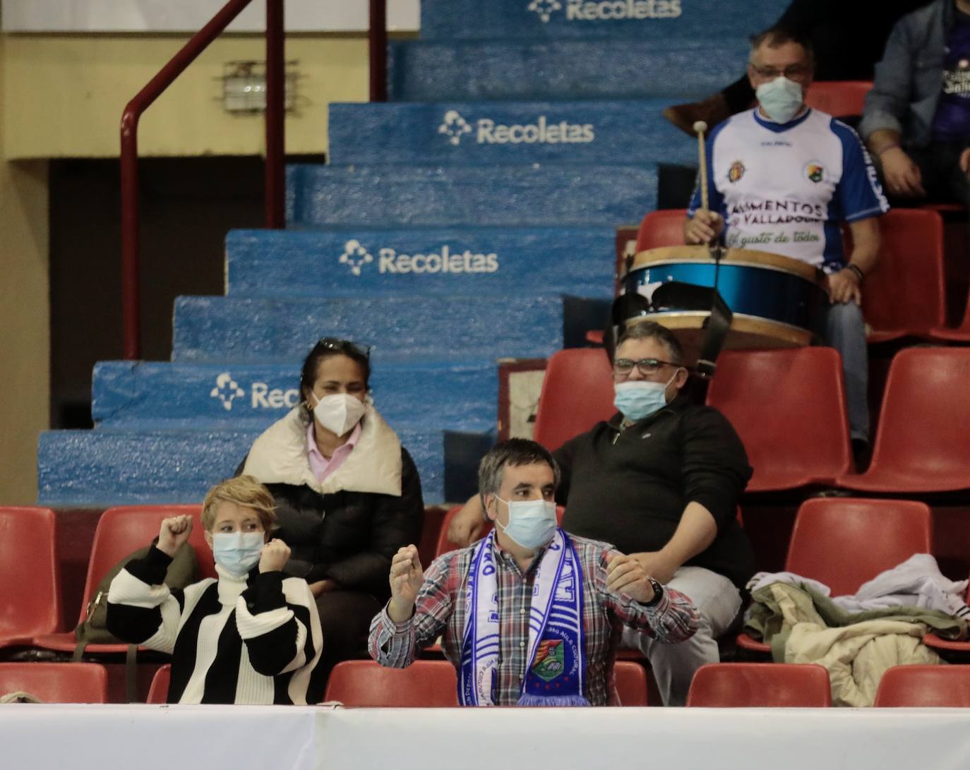 Partido entre el Caja Rural Aula y el BM Gijón, este sábado. 