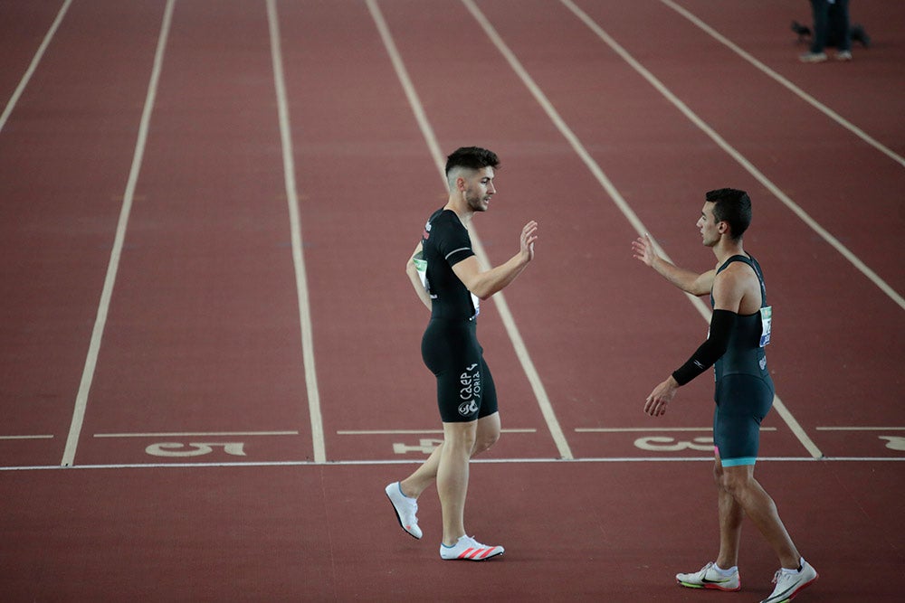 Jornada de tarde del primer día del Campeonato de España Sub 23 en Pista Cubierta con Denis Matsmouna en los 60 m y Sara Izquierdo en el 1500 