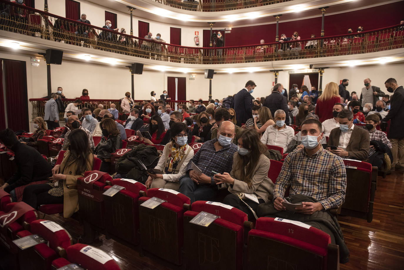 Gala del deporte segoviana celebrada en el teatro Juan Bravo.