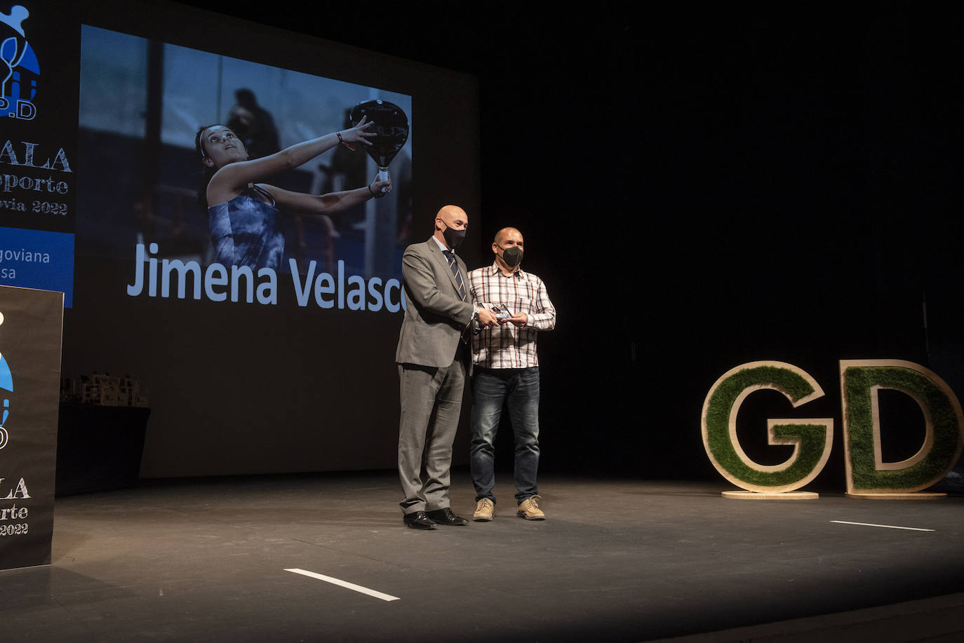 Gala del deporte segoviana celebrada en el teatro Juan Bravo.