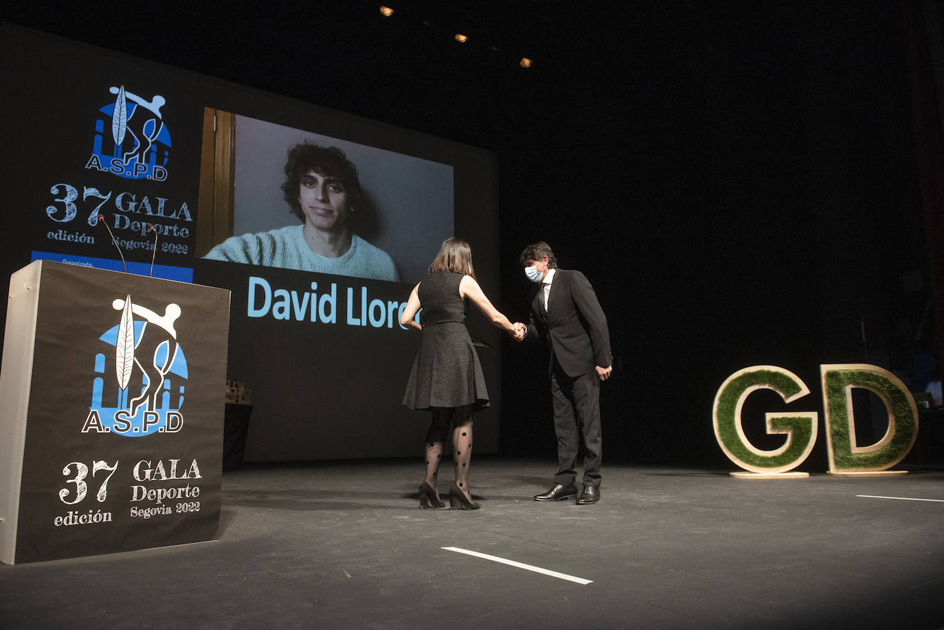 Gala del deporte segoviana celebrada en el teatro Juan Bravo.