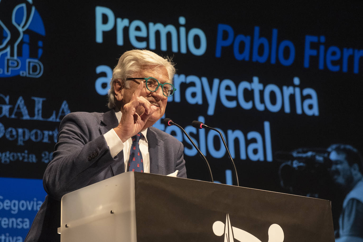 Gala del deporte segoviana celebrada en el teatro Juan Bravo.