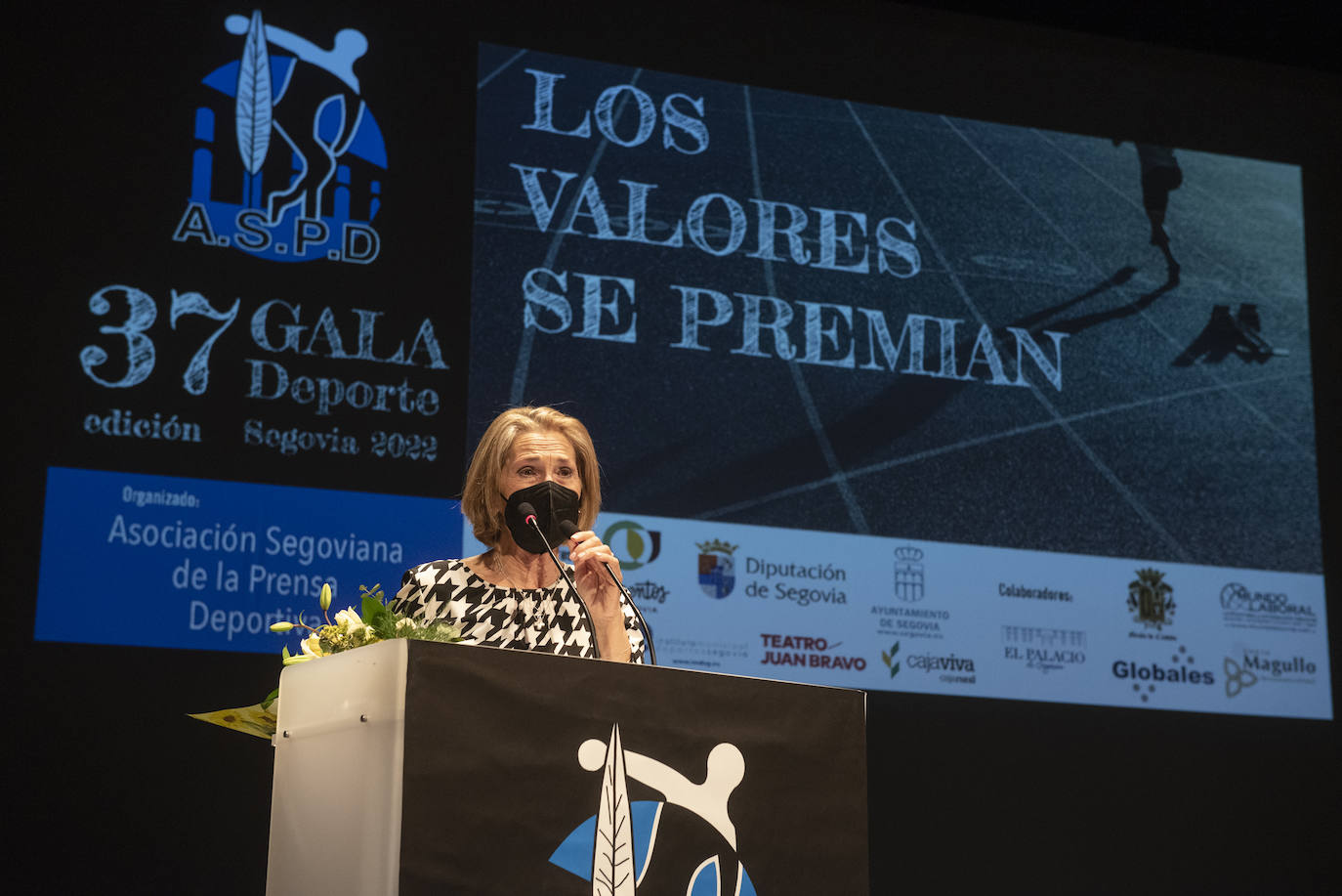 Gala del deporte segoviana celebrada en el teatro Juan Bravo.