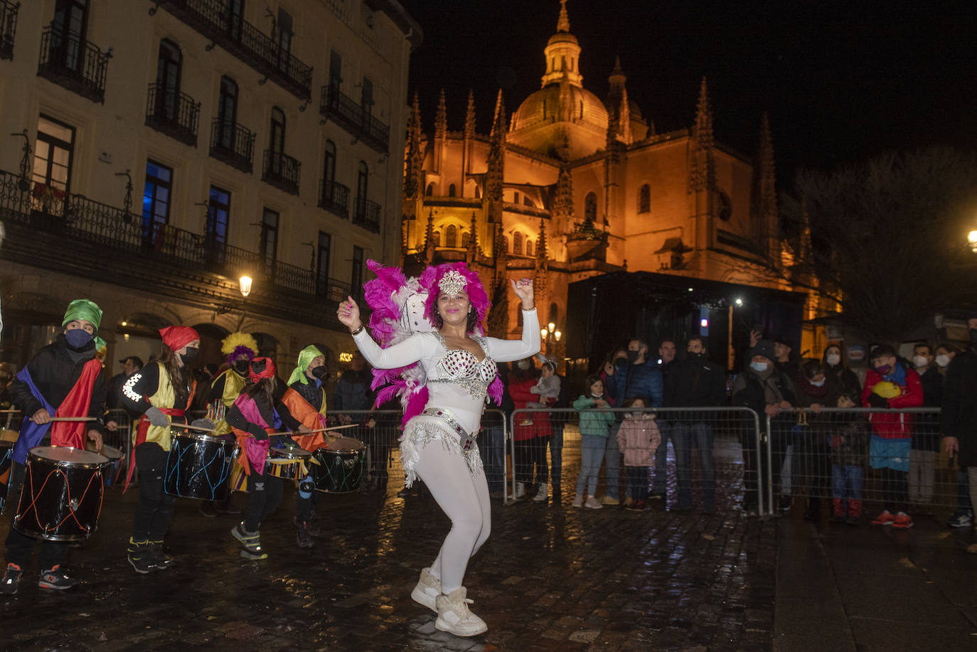 Desfile del sábado de carnaval en Segovia.