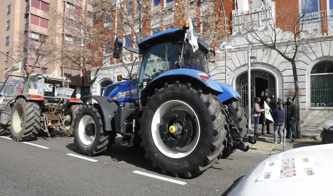 Fotos: Tractorada en Palencia contra los elevados costes de producción