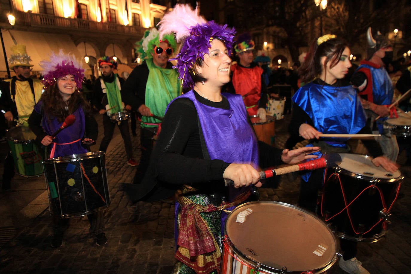 Desfile de este martes por el centro de Segovia.