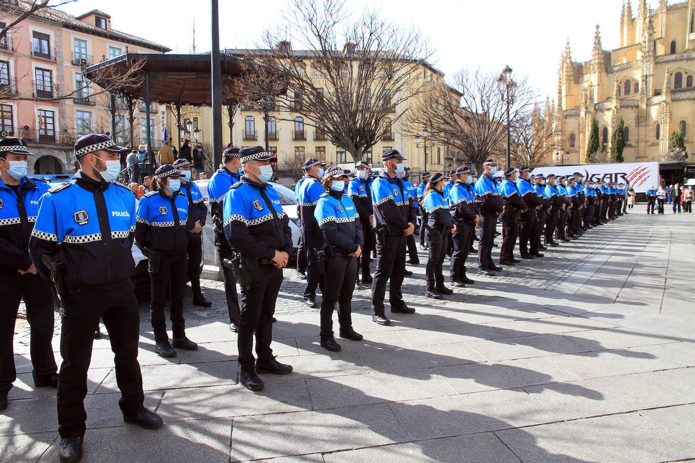 Actos de la festividad de la Policía Local en Segovia.