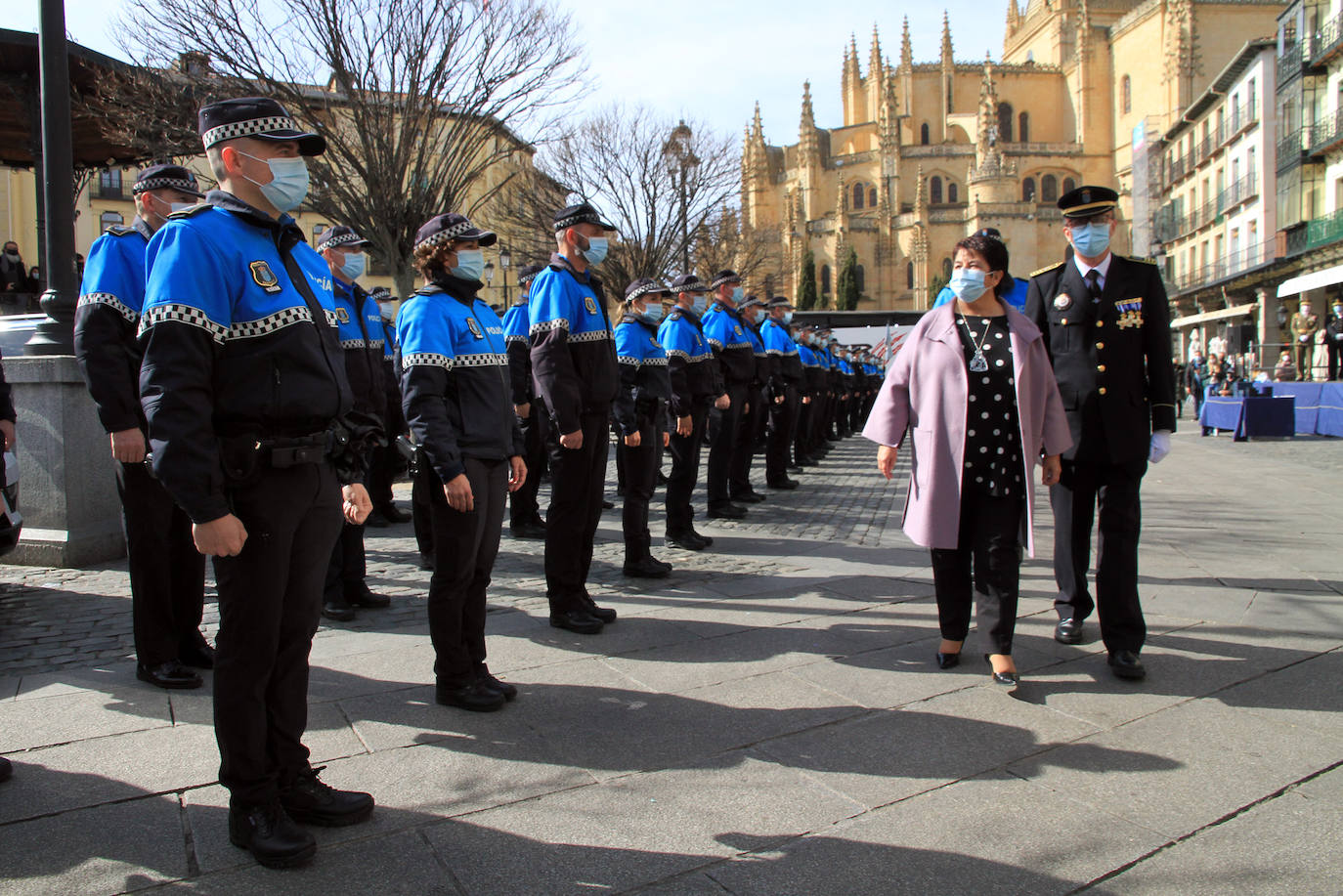 Actos de la festividad de la Policía Local en Segovia.