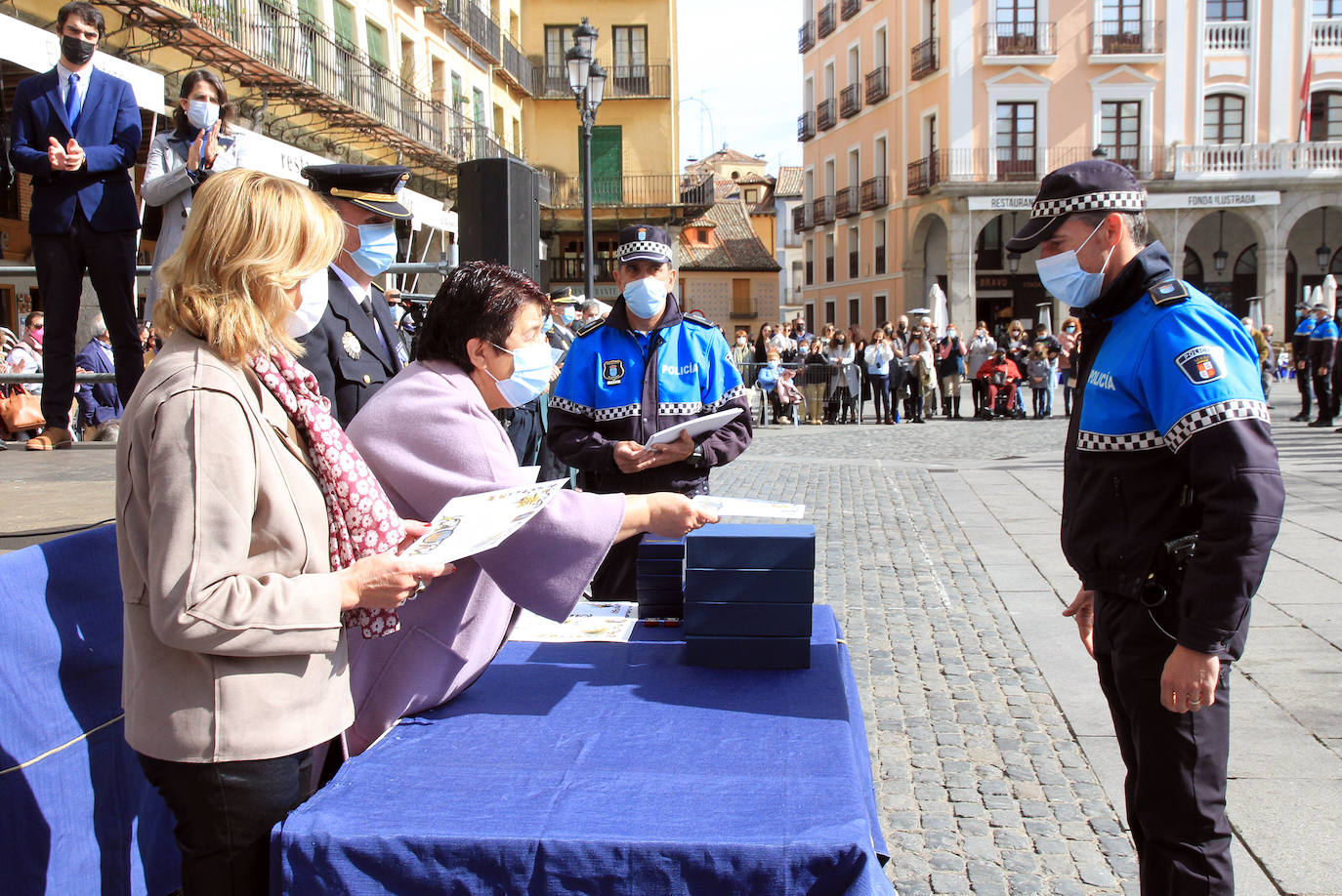 Actos de la festividad de la Policía Local en Segovia.