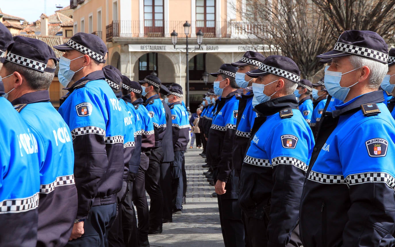 Actos de la festividad de la Policía Local en Segovia.