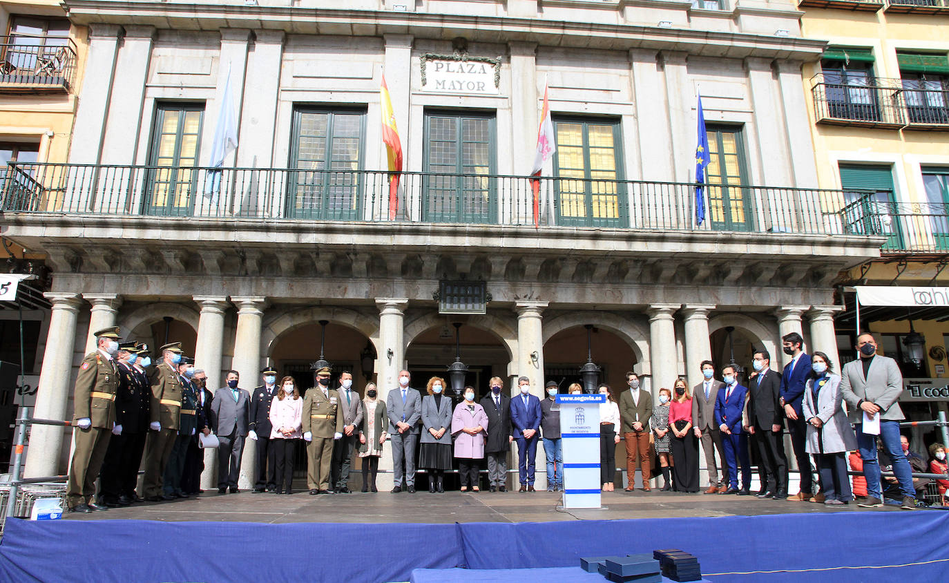 Actos de la festividad de la Policía Local en Segovia.