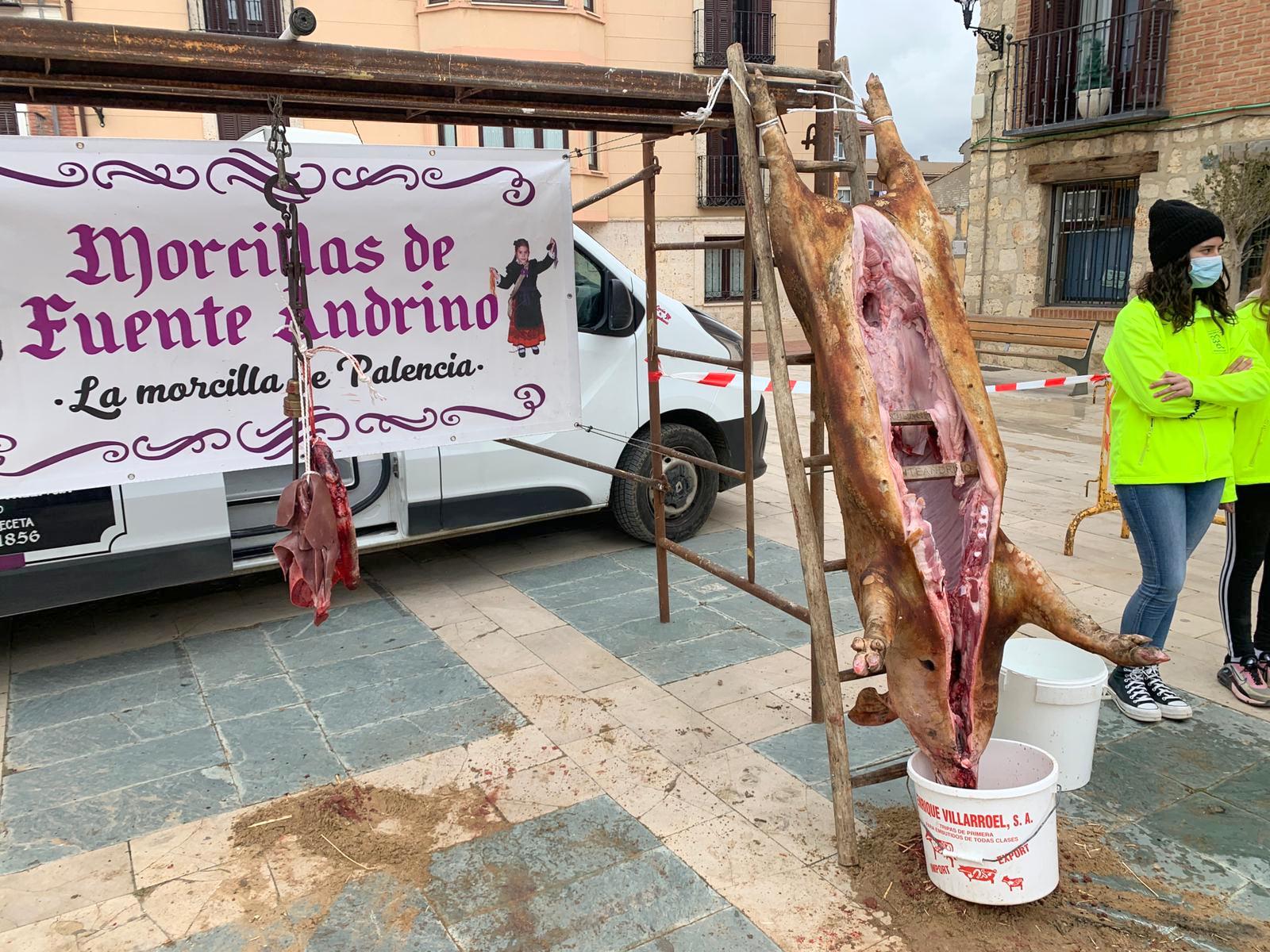 Magaz de Pisuerga revive la matanza tradicional