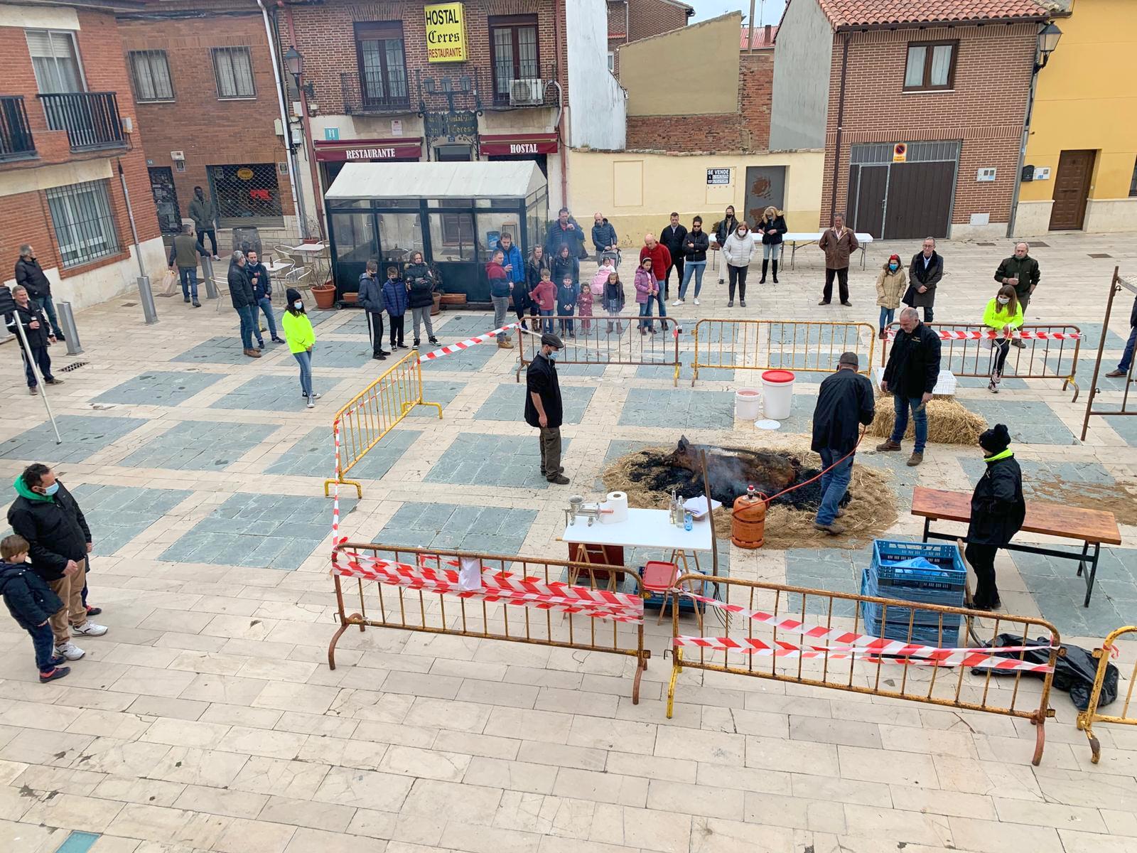 Magaz de Pisuerga revive la matanza tradicional