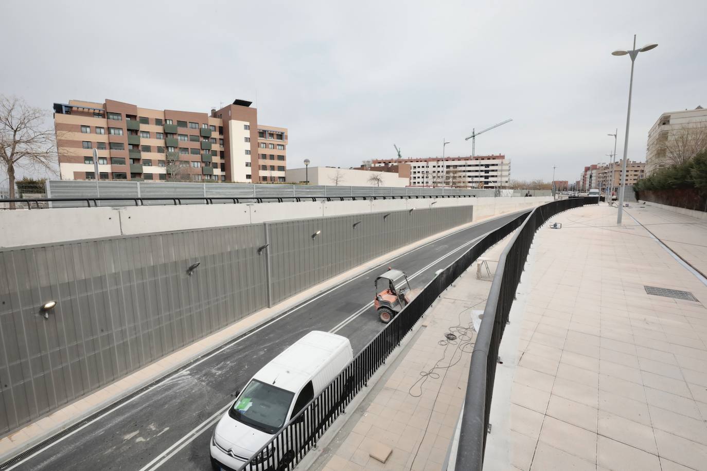 Estado de las obras del túnel de Andrómeda.