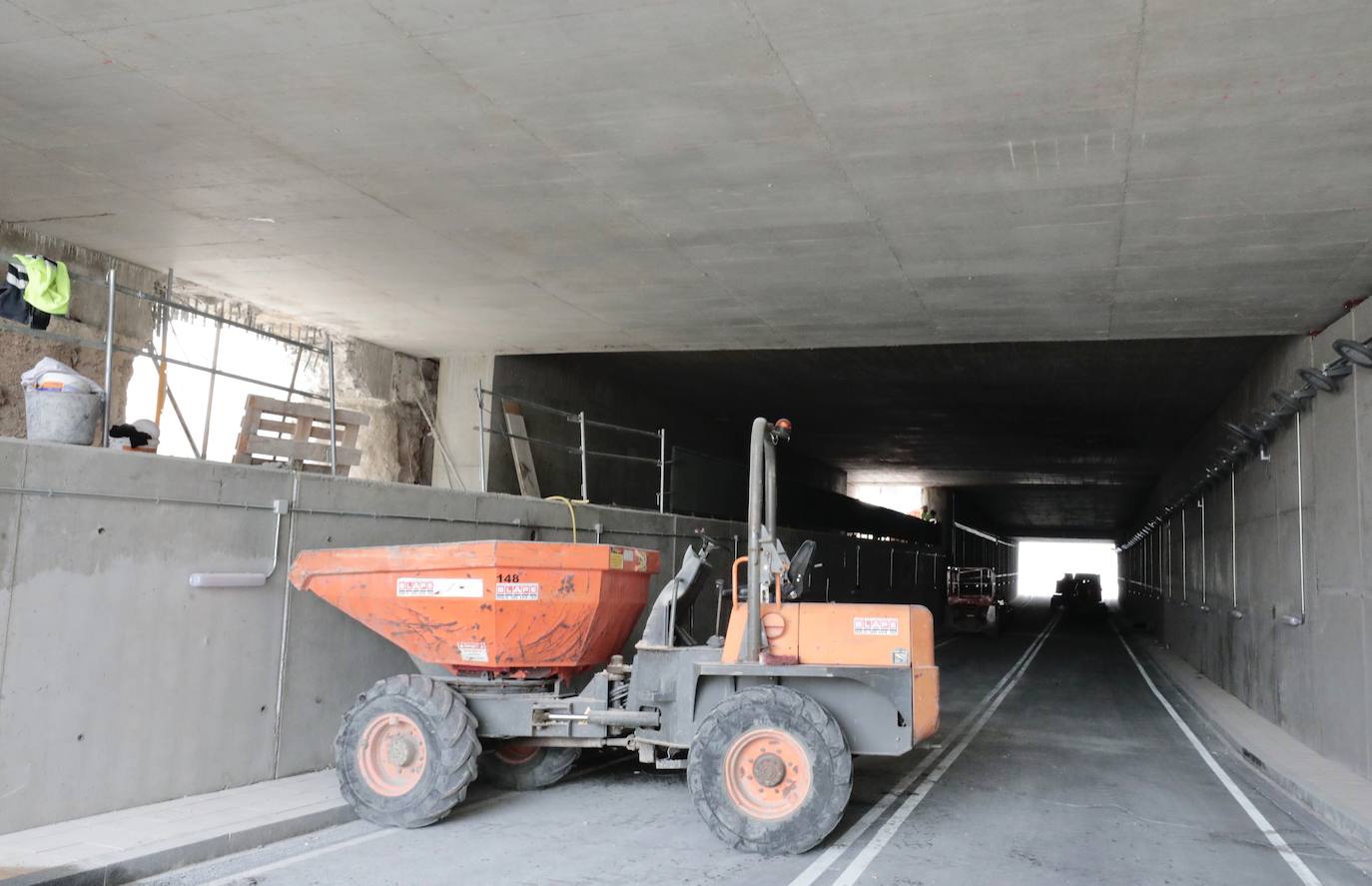 Estado de las obras del túnel de Andrómeda.