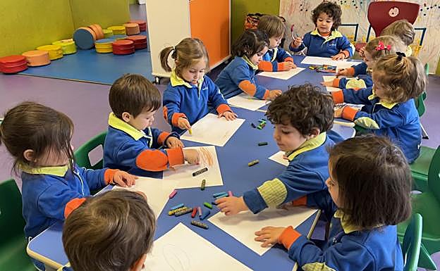Una de las aulas de la escuela infantil del Colegio Marista La Inmaculada. 