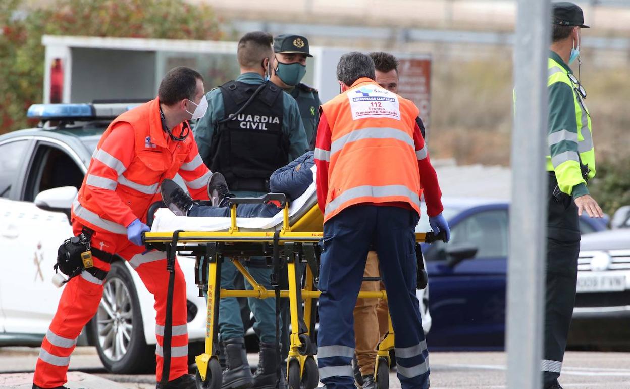 Uno de los heridos en los incidentes de la primera vuelta en Salamanca. 