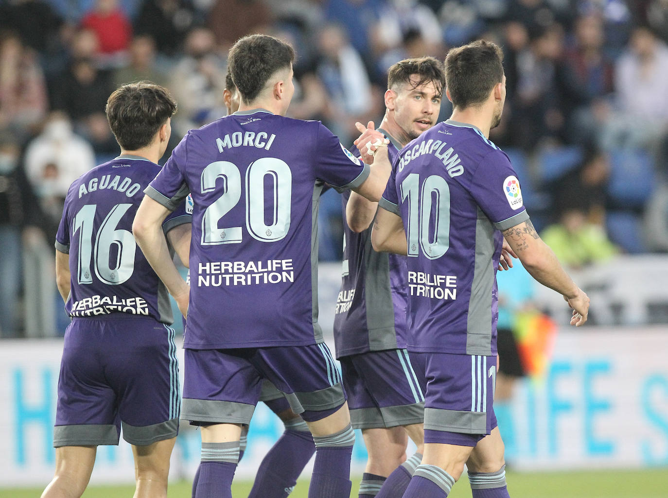 Una de las imágenes que ha dejado el Tenerife 1-4 Real Valladolid. 