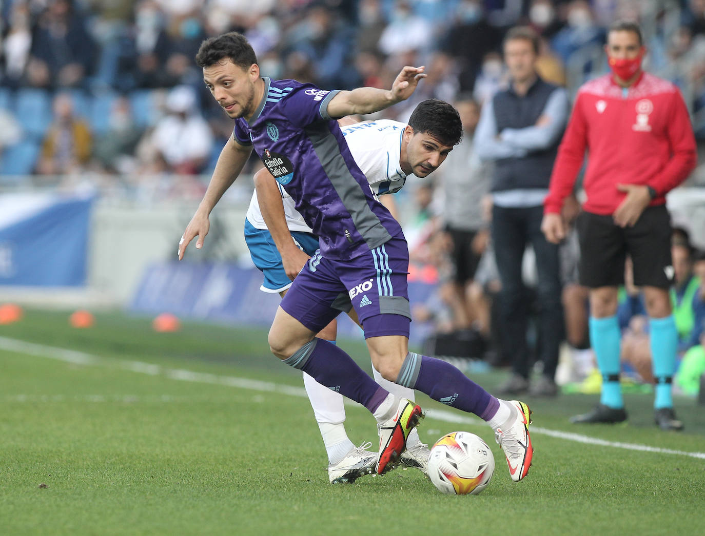 Una de las imágenes que ha dejado el Tenerife 1-4 Real Valladolid. 