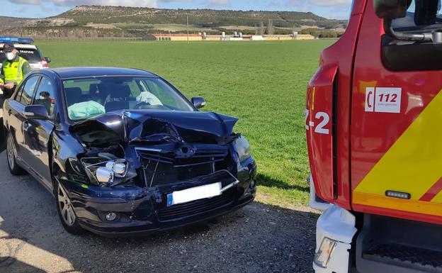 Otro de los vehículos accidentados. 