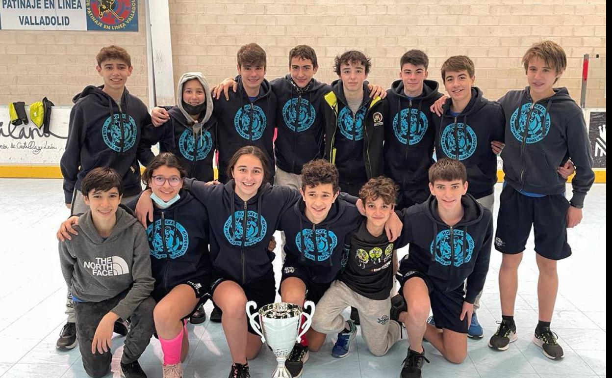 Formación del primer equipo infantil del CPLV