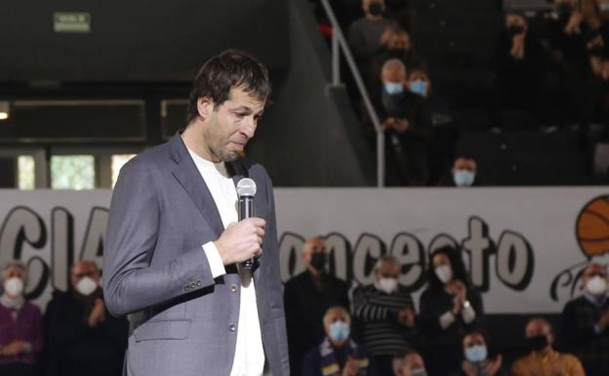 Urko Otegui se emociona al recordar su paso por el Palencia Baloncesto. 