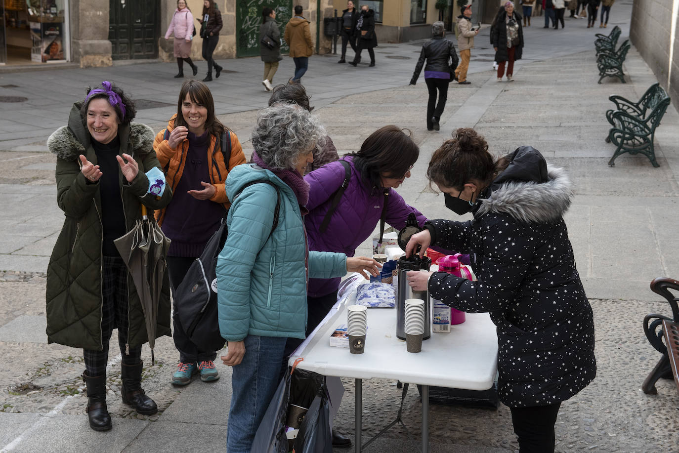 Manifestación del 8M por las calles de Segovia.