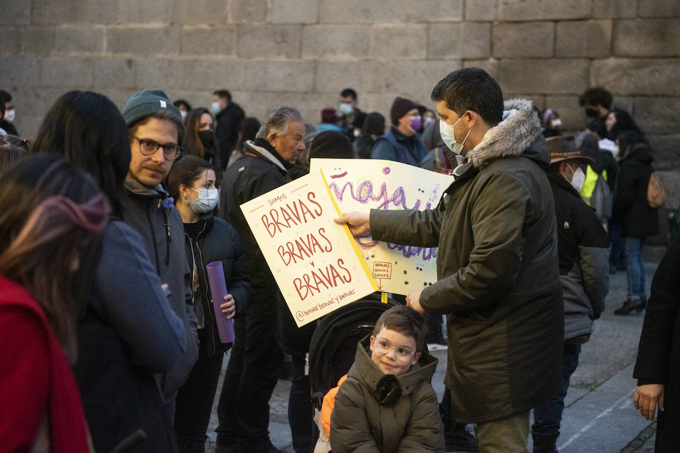 Manifestación del 8M por las calles de Segovia.