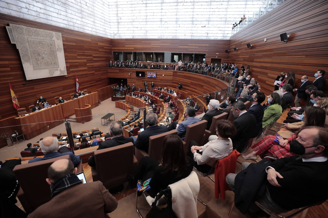 Diferentes momentos del acto de constitución de las Cortes. 