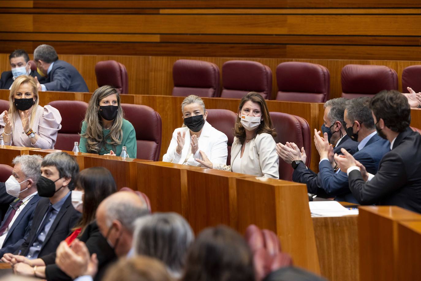 Diferentes momentos del acto de constitución de las Cortes. 