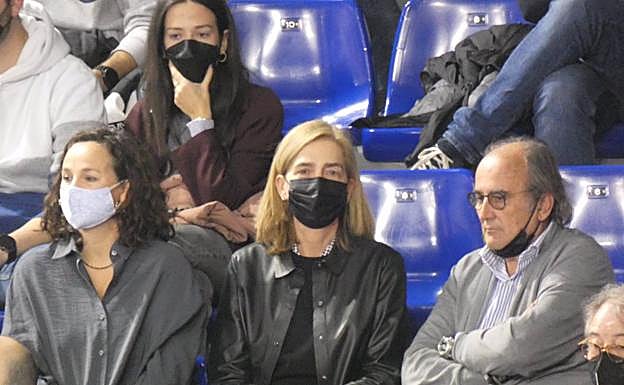 La infanta Cristina, en el Palau. 