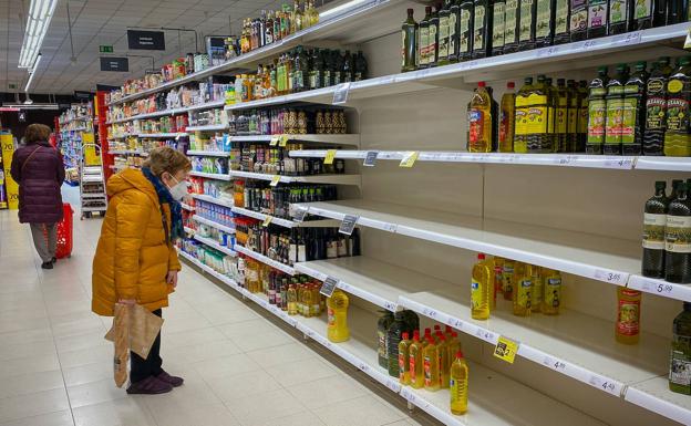 Lineales de un supermercado de Vitoria.