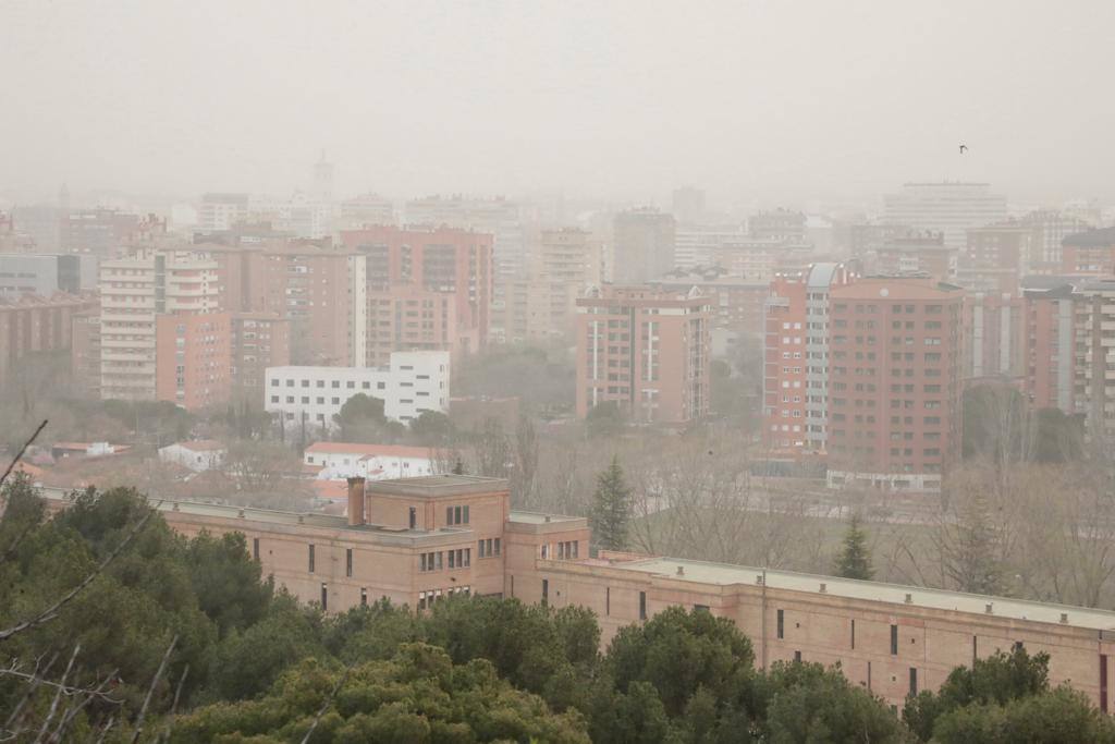 Fotos: La calima cubre Valladolid de un fino manto naranja (2/2)