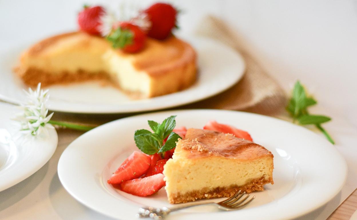 Receta de tarta de queso mascarpone con fresas