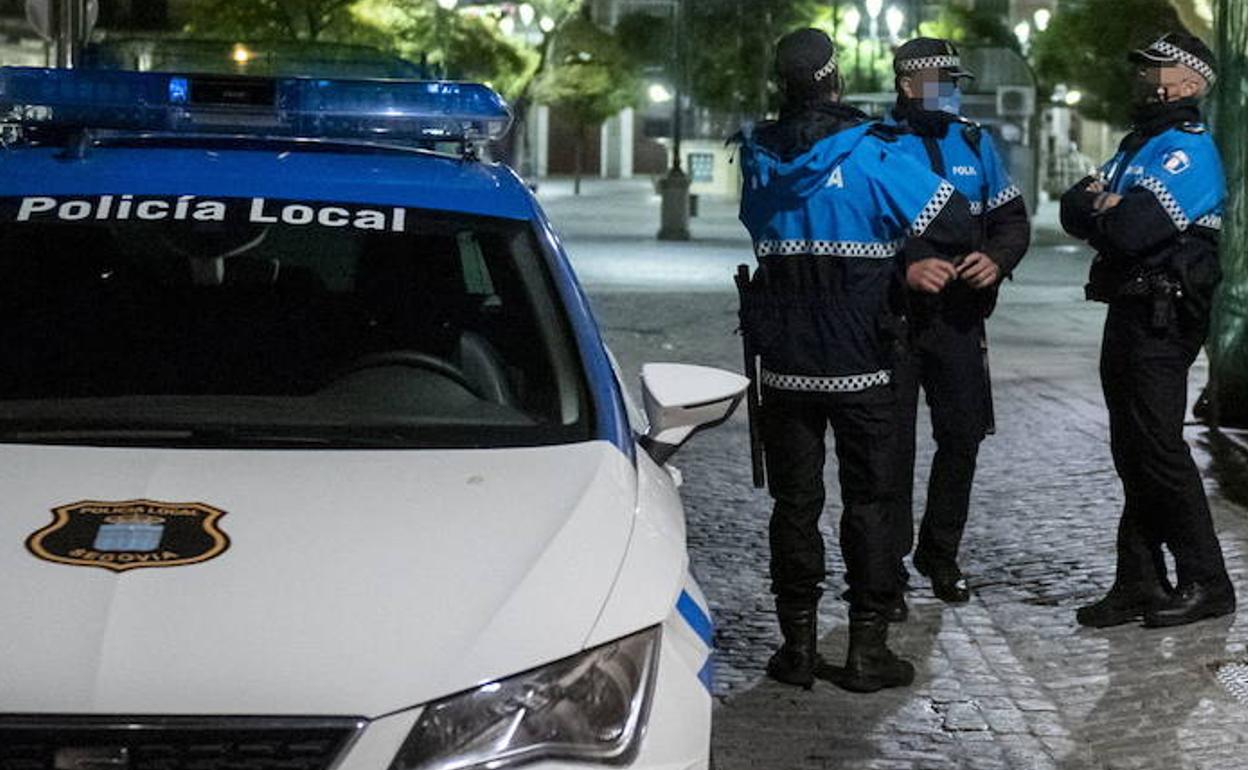 Patrullas nocturnas de la Policía Local de Segovia. 