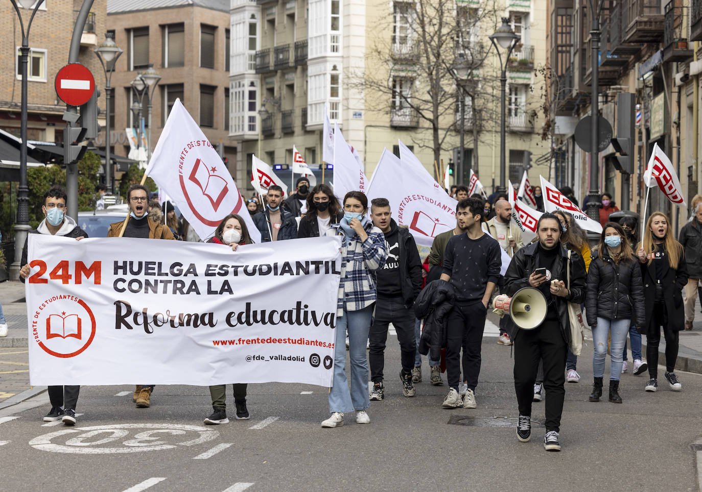 Fotos: Huelga de estudiantes en Valladolid