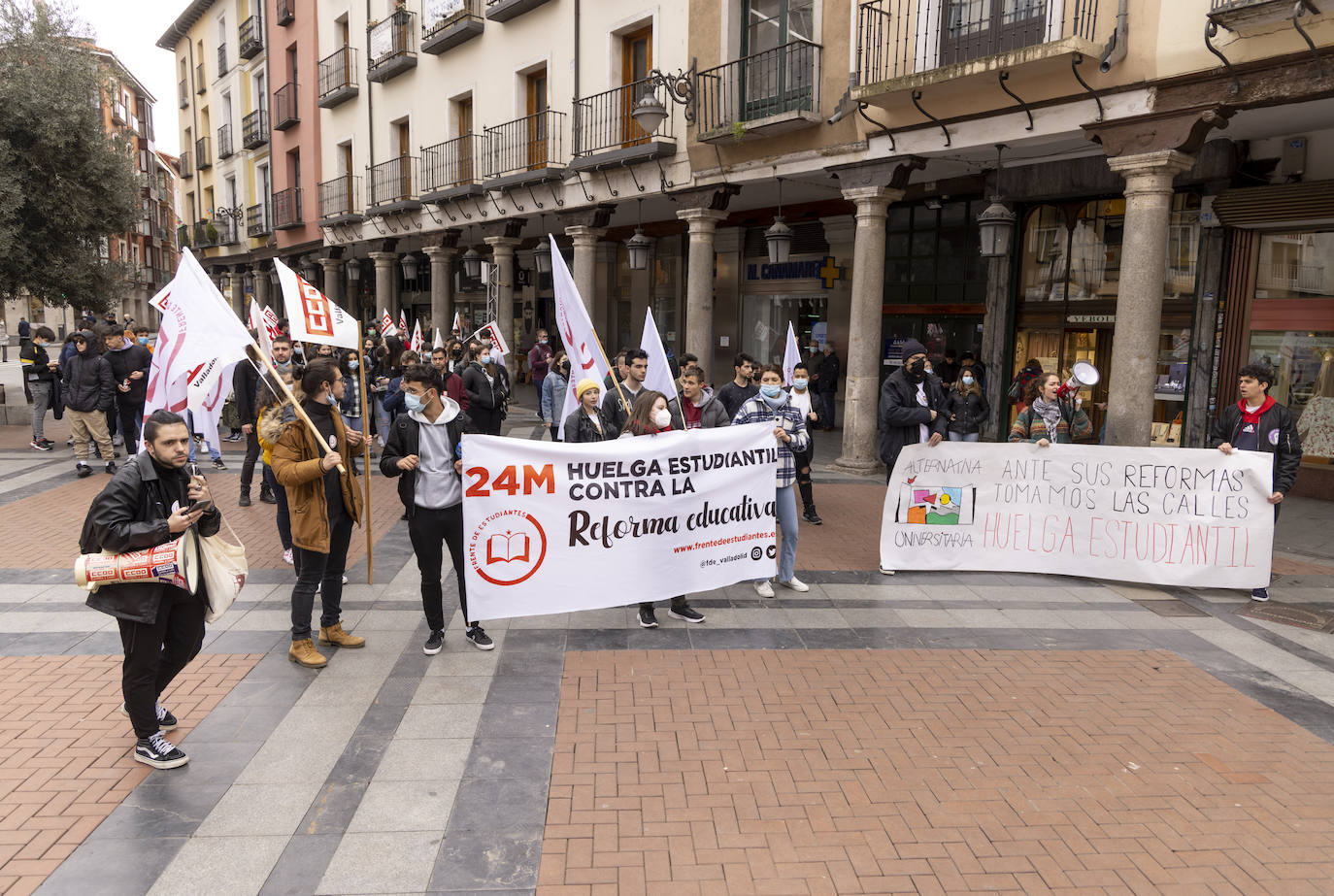 Fotos: Huelga de estudiantes en Valladolid