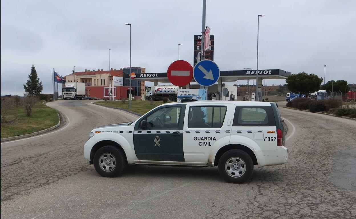 Imagen de un anterior control de la Guardia Civil. 