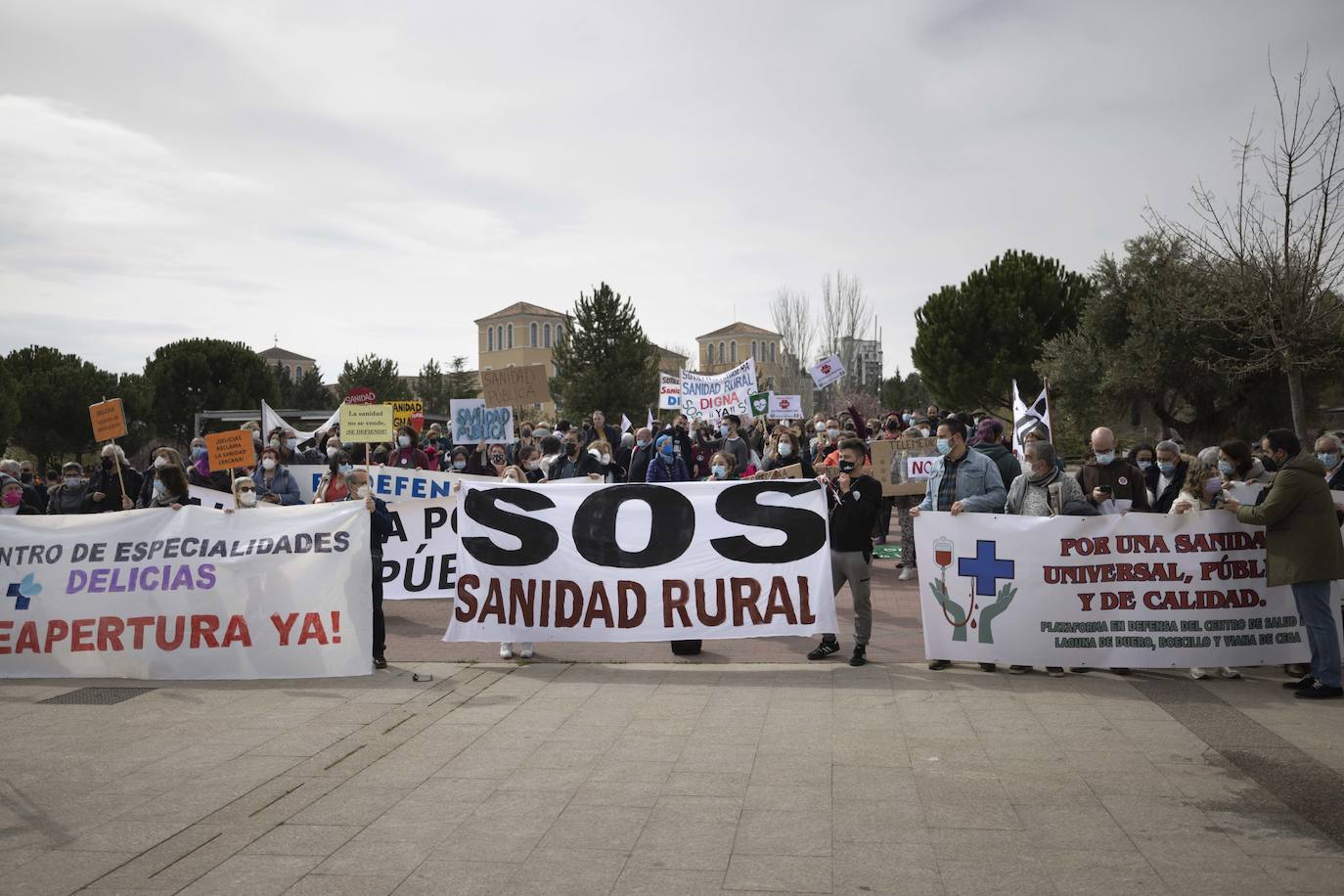 Fotos: Manifestación en Valladolid a favor de la sanidad rural