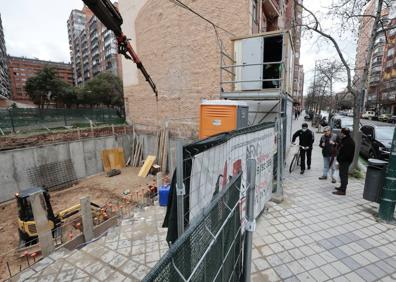 Imagen secundaria 1 - Valladolid: La finca del Lucense suma otro bloque de pisos a la espera de completar un pequeño solar