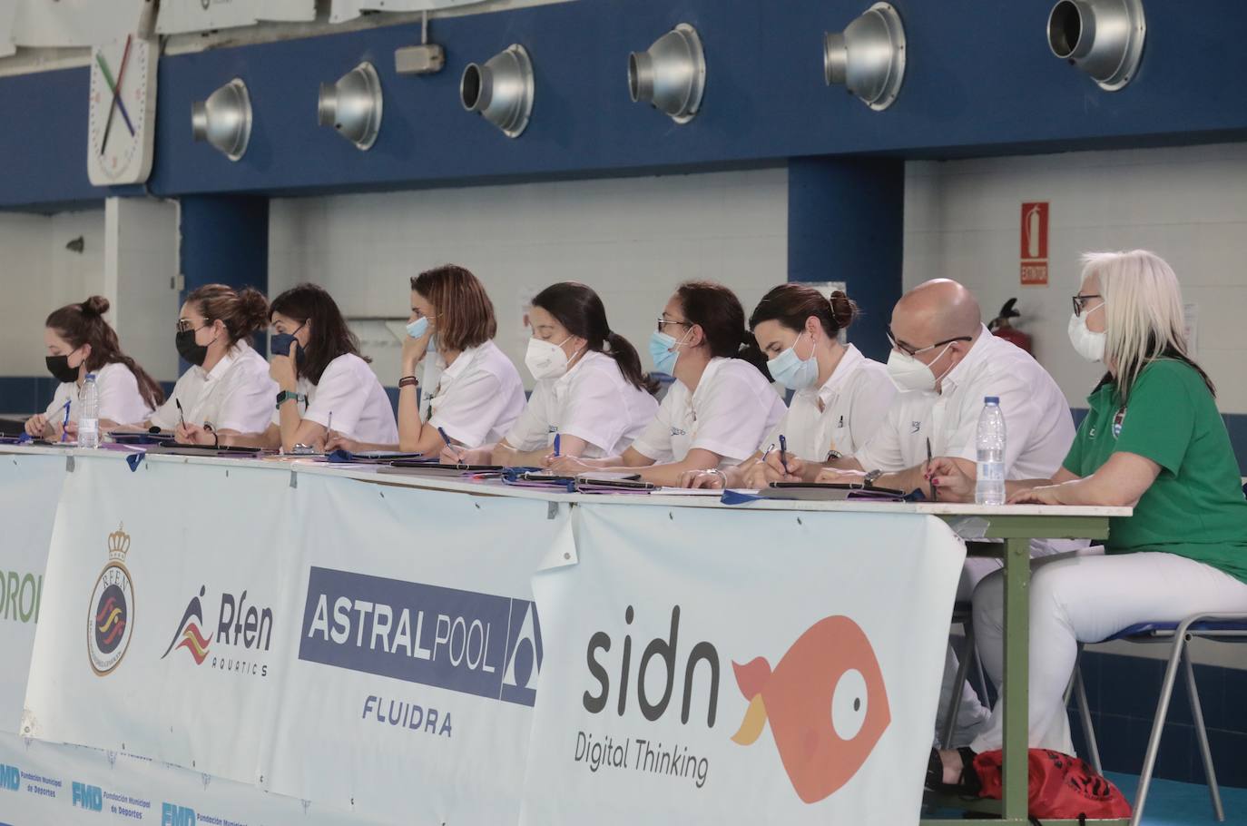 XXII Campeonatos de España de natación artística en la piscina municipal de Parquesol. 